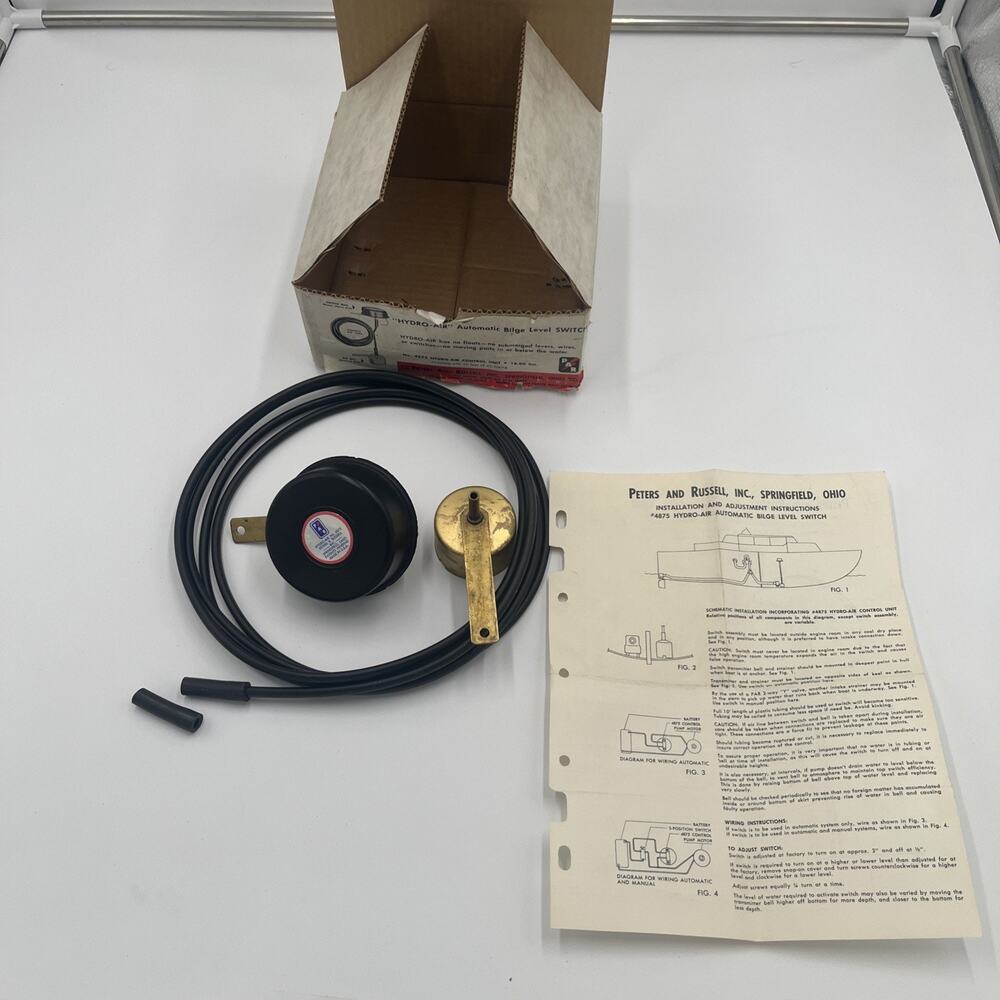 P.A.R.Peter’s and Russell Hydro-Air Automatic Bilge level Switch Control Unit